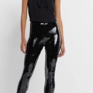 NWT Express Black Sequin Legging, sz Sm, Retail $79